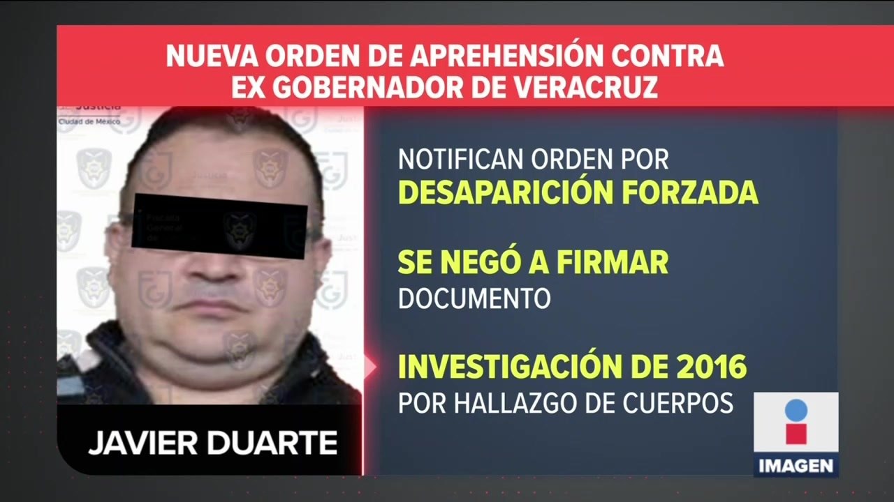 Nueva orden de aprehensión contra ex gobernador de Veracruz