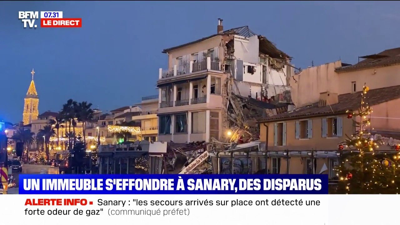 Effondrement d'un immeuble à Sanary: la piste d'une explosion due au gaz évoquée par le préfecture