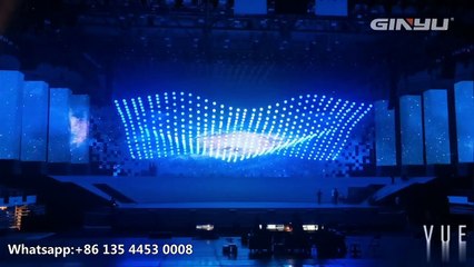 Kinetic lighting show dmx winch