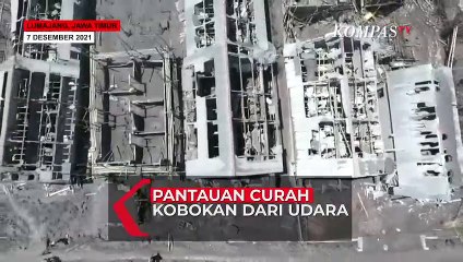 TERBARU! Pantauan Udara Desa Curah Kobokan Pasca-Erupsi Gunung Semeru