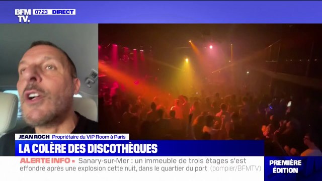 Le coup de gueule de Jean Roch, après l'annonce de la fermeture des discothèques pour un mois