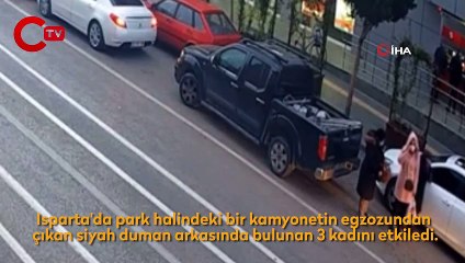 Egzozdan çıkan siyah dumanla görünmez oldular