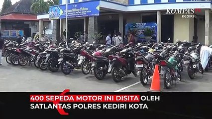Ratusan Motor Berknalpot Bising Disita Polisi