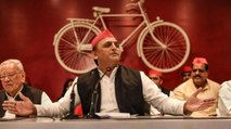 Akhilesh Yadav jibes at BJP Govt in Meerut rally