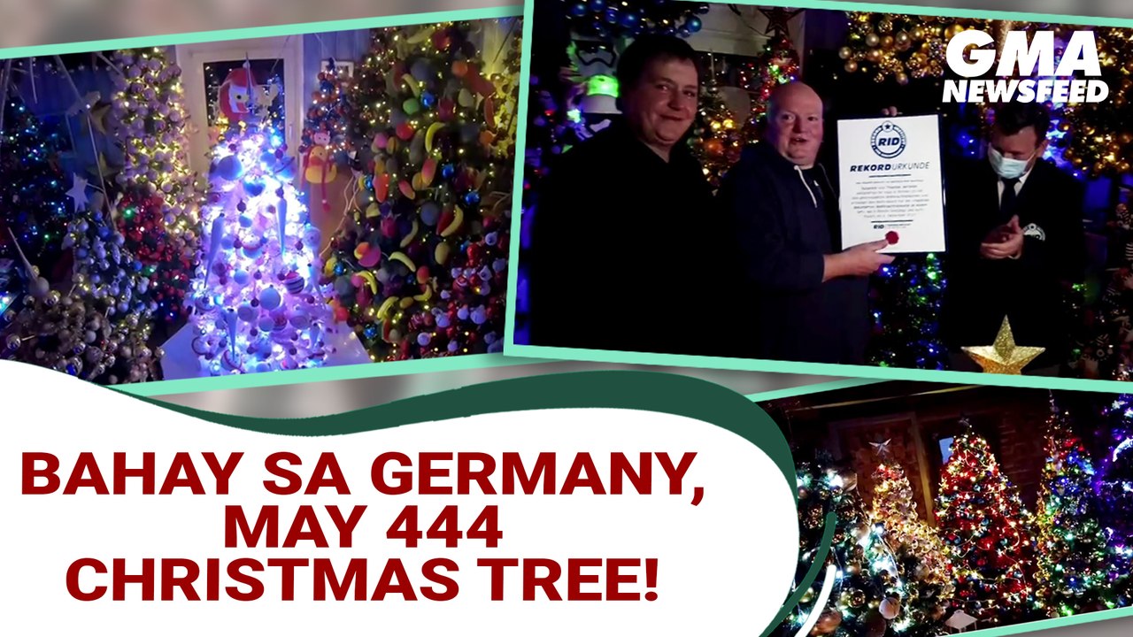 Bahay sa Germany, may 444 Christmas tree! | GMA News Feed