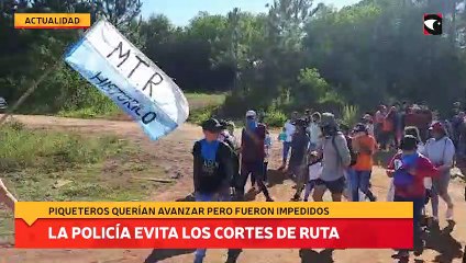 La policía evita los cortes de ruta