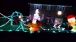 Christmas lights and inflatable characters in Balcombe