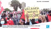 Congreso peruano evalúa si abre un proceso de destitución contra el presidente Pedro Castillo