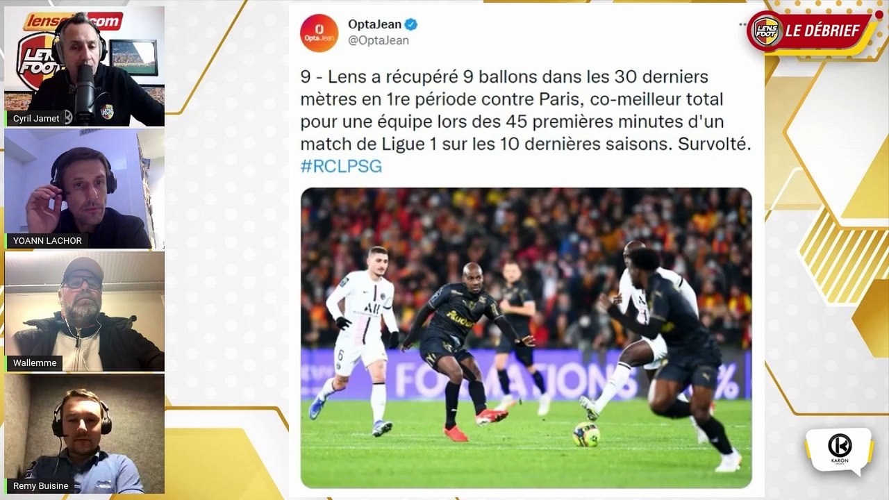 LENS FOOT LE DEBRIEF RC LENS - PSG