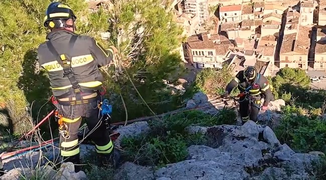 Ragusa - Corso speleo alpino fluviale dei Vigili del Fuoco (07.12.21)
