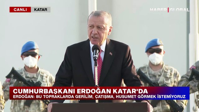 Cumhurbaşkanı Erdoğan'dan Katar-Türk Birleşik Müşterek Kuvvet Komutanlığı ziyaretinde açıklamalar: Körfez halklarının tamamı bizim özbeöz kardeşimizdir