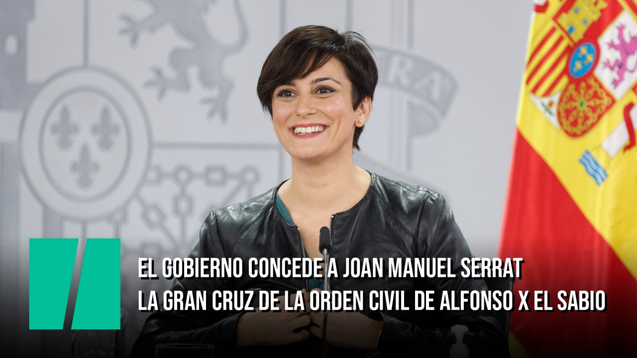 El Gobierno concede a Joan Manuel Serrat la Gran Cruz de la Orden Civil de Alfonso X el Sabio