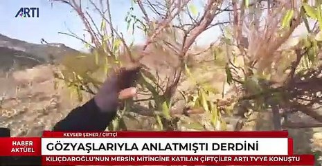 Çiftçi Kevser Şener: 25 yıldır tarımla uğraşıyoruz ancak ilk defa böyle bir dönem görüyoruz