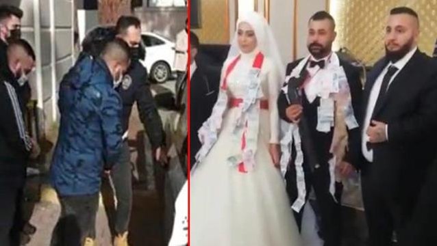 Damada pompalı tüfek takan iki şüpheli ve düğün salonu cezadan kaçamadı