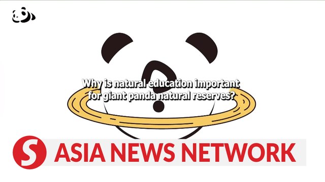 Why is natural education at giant panda reserves important?