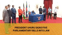 Uhuru signs five parliamentary bills into law