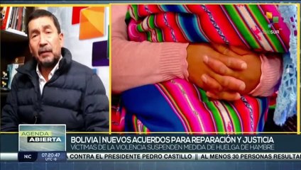 Víctimas de violencia en Bolivia suspenden huelga de hambre