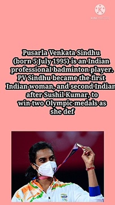 Amazing fact about P.V. Sindhu