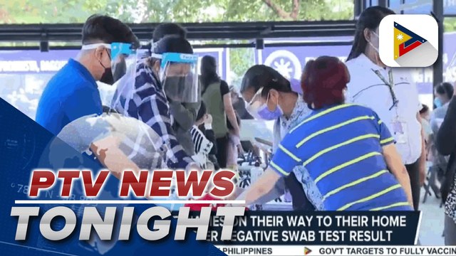 54 BP2 beneficiaries on their way to their home provinces after negative swab test result