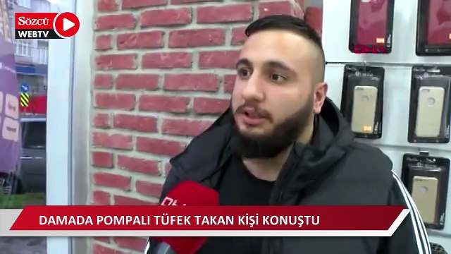 Damada pompalı tüfek takan kişi : Pişman değilim