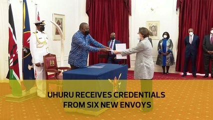 Uhuru receives credentials from six new envoys-