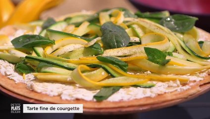 Tarte fine de courgettes