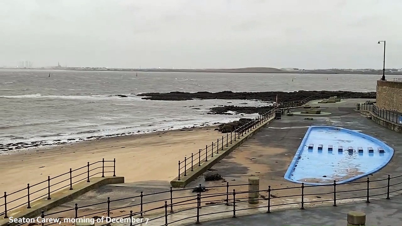 Storm Barra in Hartlepool