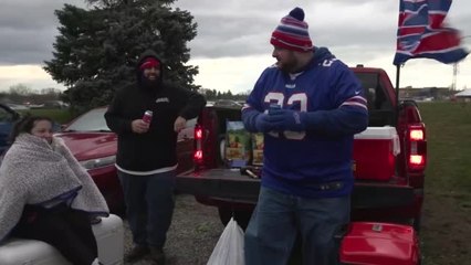 The 'Buffalo Mafia' brave the cold before Patriots defeat