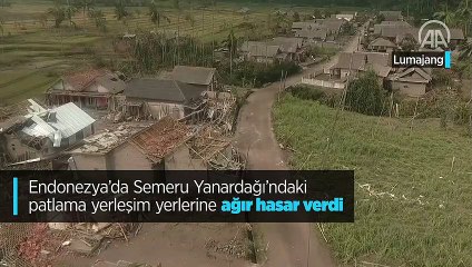 Endonezya'da Semeru Yanardağı'ndaki patlama yerleşim yerlerine ağır hasar verdi
