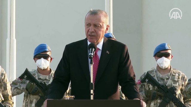 Cumhurbaşkanı Erdoğan Katar-Türk Birleşik Müşterek Kuvvet Komutanlığı’nı ziyaret etti