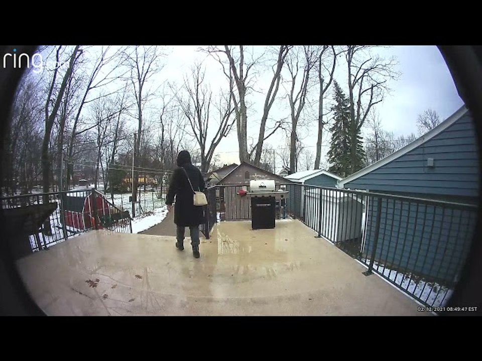 Slippery Steps From First Snowfall
