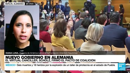 Diana Luna: Con la coalición semáforo vendrá una "transformación en la gobernanza" para Alemania