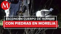 Autoridades de Michoacán hallan cuerpo lapidado al poniente de Morelia