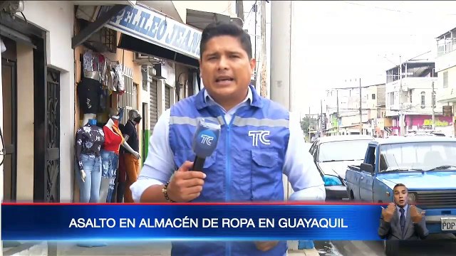 Cámaras captan un asalto masivo en un almacén en Guayaquil