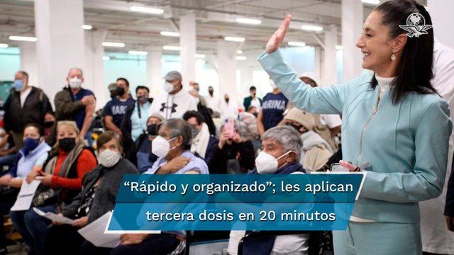 Arranca en CDMX la vacunación de refuerzo contra Covid-19 para adultos mayores de 60 años