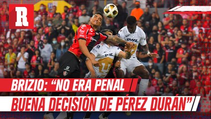 Brizio sobre Dinenno: ' No hay penalti, es una jugada normal'