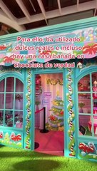 Así es la navideña fábrica de chocolate de Willy Wonka de Barcelona