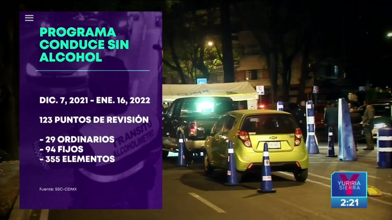 Intensifican el programa "Conduce sin alcohol" en la CDMX
