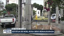 Depois de sofrer nas mãos de vândalos, a estátua de um dos grandes nomes da MPB está de volta à Zona Norte do Rio. #BandJornalismo