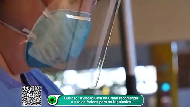 Covid-19: comissários chineses são orientados a usar fraldas em voos