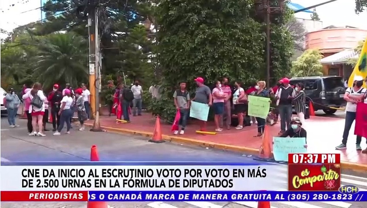 CNE da inicio al escrutinio voto por voto en más de 2,500 urnas en la fórmula de diputados