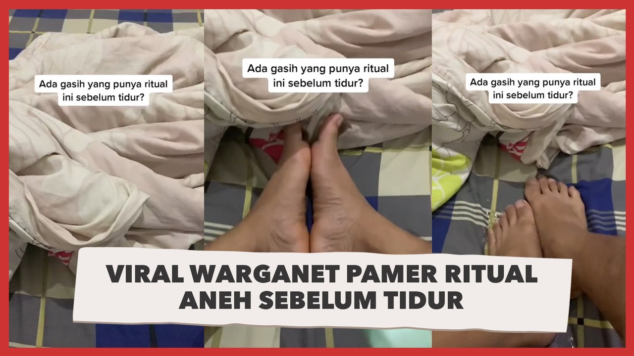 Viral Warganet Pamer Ritual Aneh Sebelum Tidur: Sembor Kaki di Atas Kasus Pakai Air!