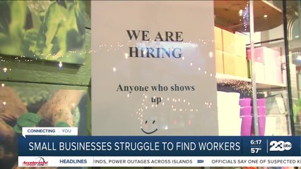 Small businesses struggle to find workers