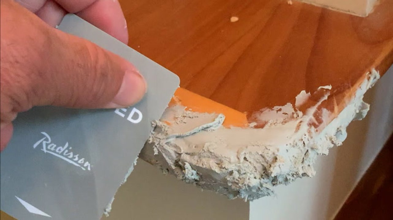 How dogchewed stair corners are repaired video Dailymotion