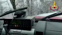 Maltempo, neve nel Pistoiese: disagi alla viabilita'