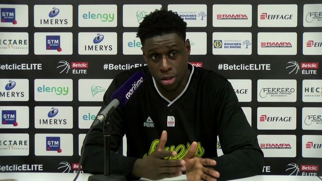 Au micro maritima: Jean-Michel Mipoka après la défaite de Fos contre Boulogne Levallois