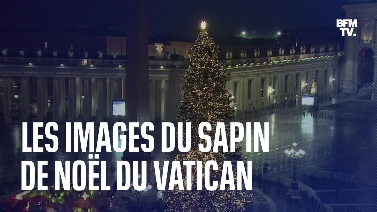Les images de l'illumination du sapin de Noël du Vatican