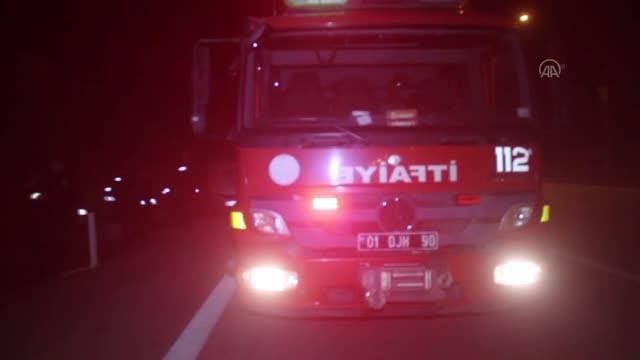 Seyir halindeyken yangın çıkan otomobilde hasar oluştu