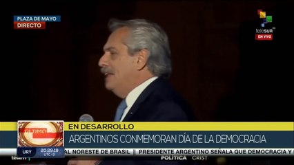Alberto Fernandez: Por esta democracia miles de argentinos fueron torturados y desaparecidos