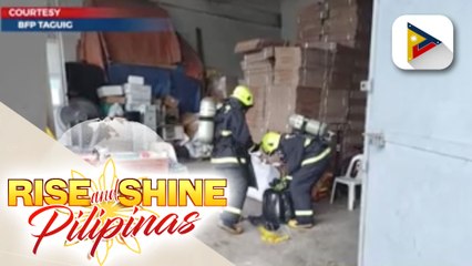 BFP, rumesponde sa chemical leak sa isang gusali ng food manufacturing company sa Taguig